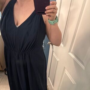 Vera Wang White navy dress